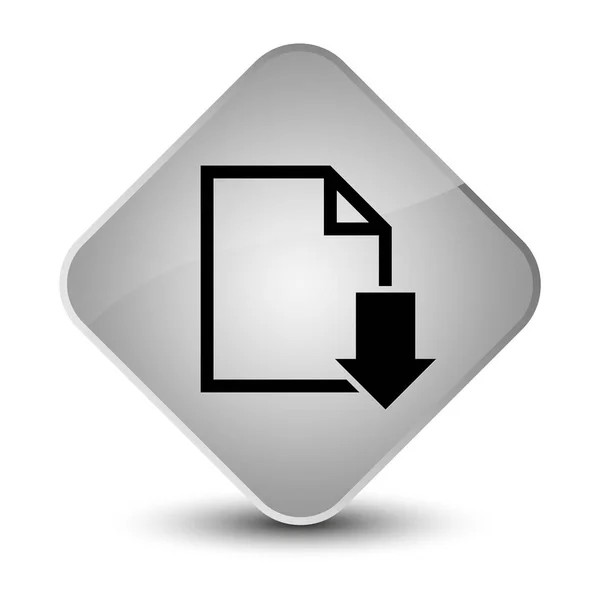 Descargar icono del documento elegante botón de diamante blanco —  Fotos de Stock