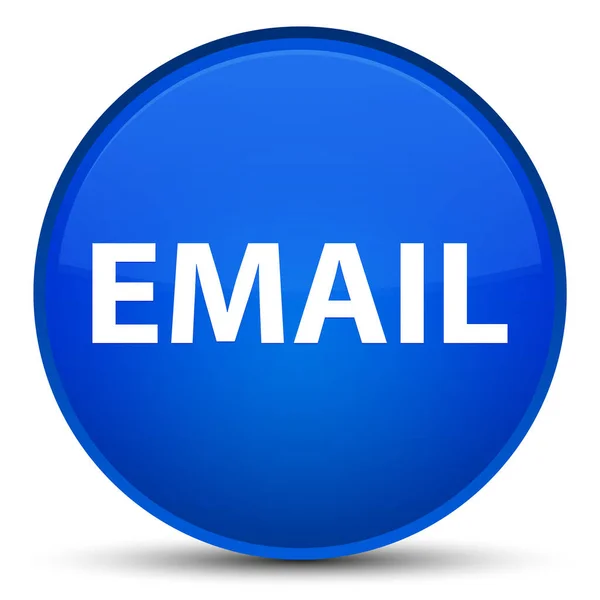 Email speciale pulsante rotondo blu — Foto Stock