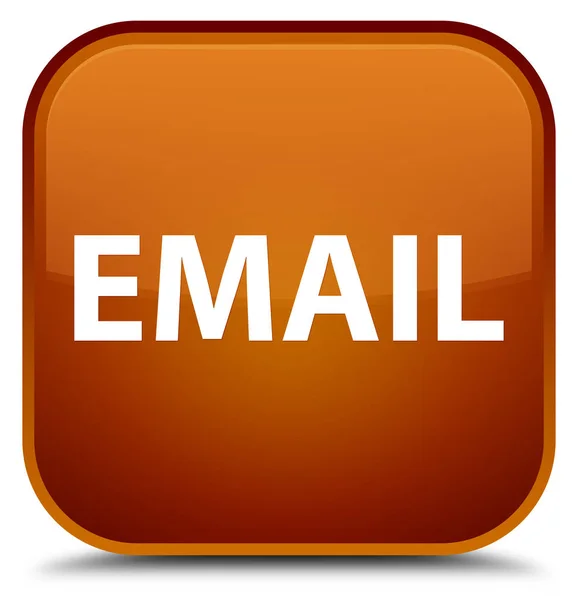 Email special brown square button — Stock Photo, Image