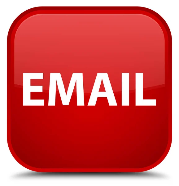 E-Mail spezielle rote quadratische Taste — Stockfoto