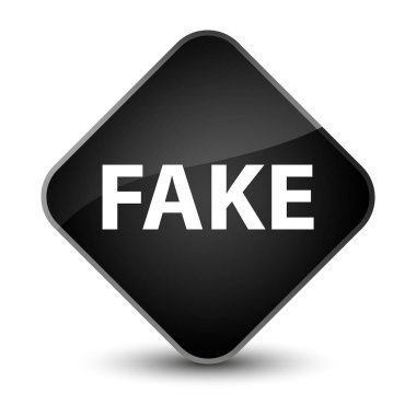 Sahte zarif siyah elmas düğmesi