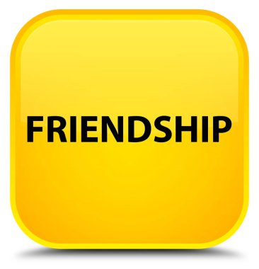 Dostluk özel sarı kare düğme