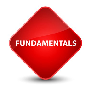 Temelleri zarif kırmızı elmas düğmesi