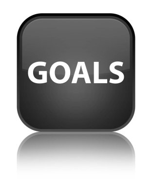 Gol özel siyah kare düğme