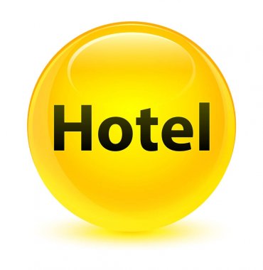 Otel cam gibi sarı yuvarlak düğmesi