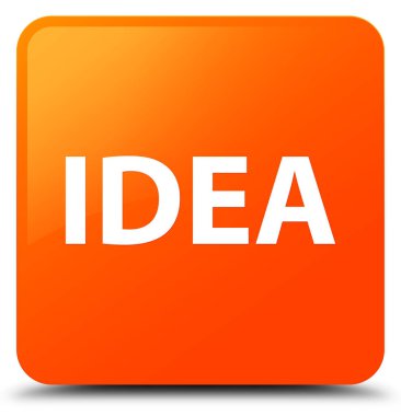 Fikir turuncu kare düğme