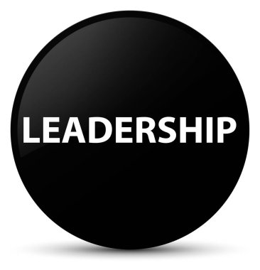 Liderlik siyah yuvarlak düğmesi
