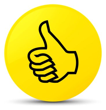 Düğme simgesi sarı gibi yuvarlak