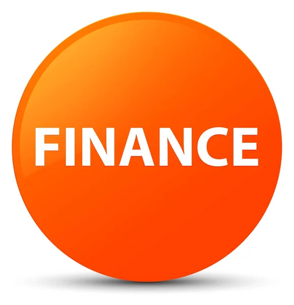 Pénzügyi narancssárga, kerek gomb — Stock Fotó