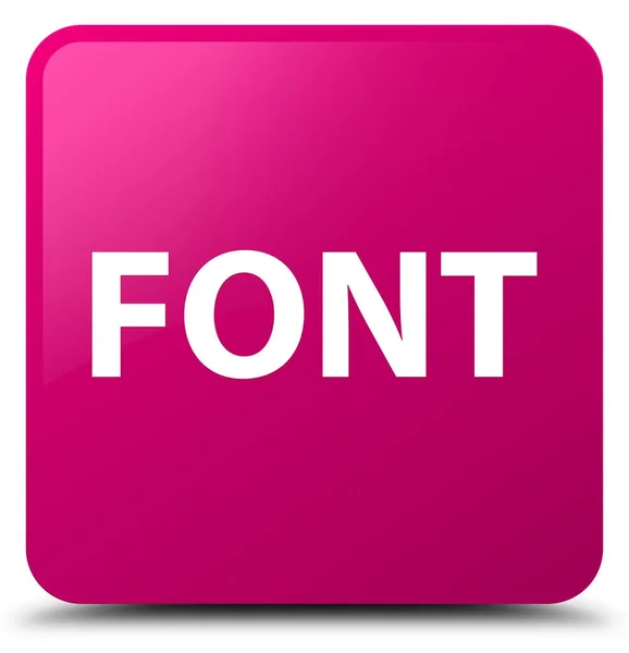 글꼴 분홍색 사각형 버튼 — 스톡 사진