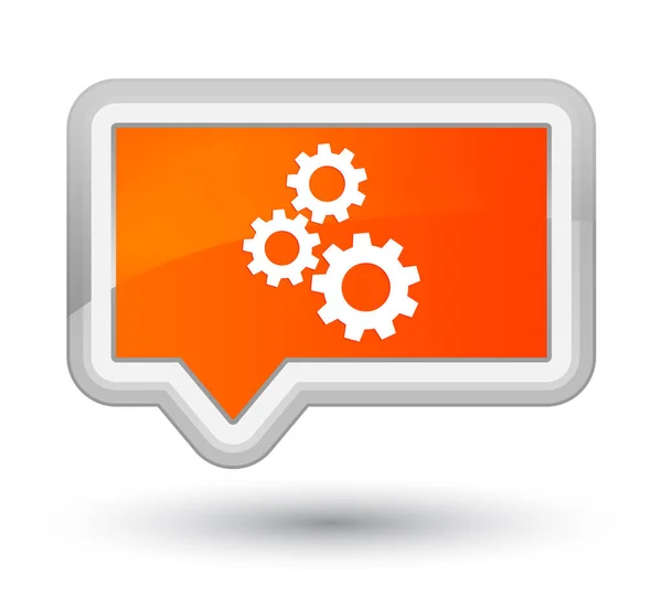 Zařízení ikonu hlavní oranžový nápis tlačítko — Stock fotografie