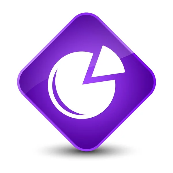 Icono gráfico elegante botón de diamante púrpura —  Fotos de Stock