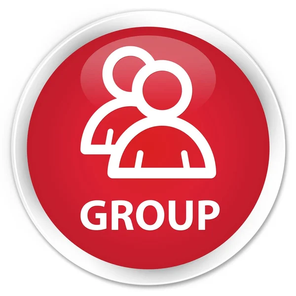 Groep premium rode ronde knop — Stockfoto