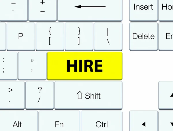 Sarı klavye düğme Kiralık — Stok fotoğraf