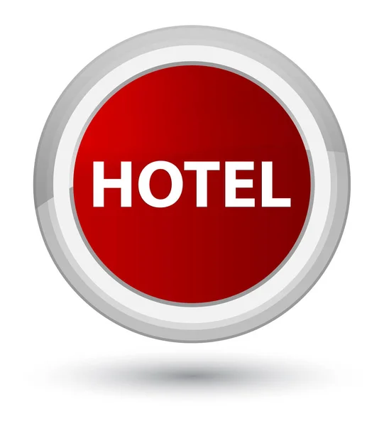 Hotel primer botón redondo rojo —  Fotos de Stock