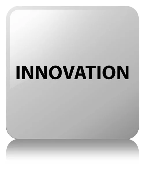 Innovation vita fyrkantiga knappen — Stockfoto