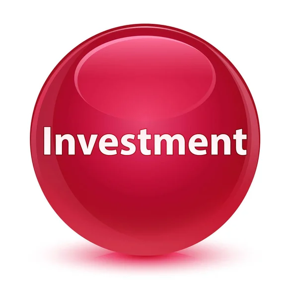 Investimento rosa vítreo botão redondo — Fotografia de Stock