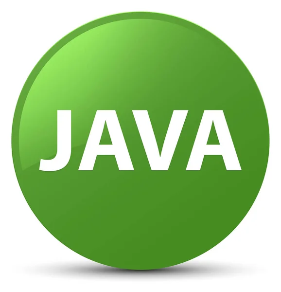 Java м'які зелений кругла кнопка — стокове фото