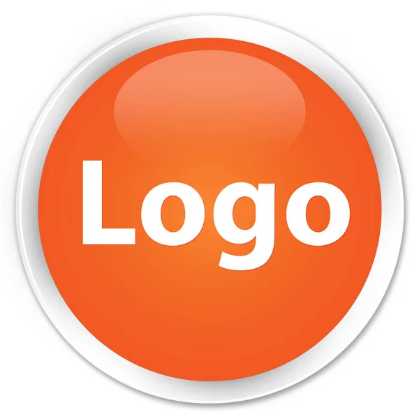 Logo premium orange round button