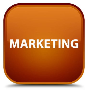 Pazarlama özel kahverengi kare düğme