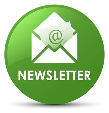 Bülten yumuşak yeşil yuvarlak düğmesi