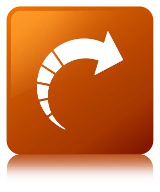 Sonraki ok simgesi kahverengi kare düğme