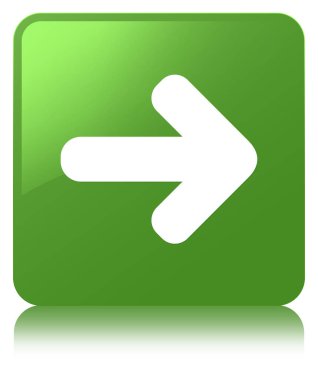 Sonraki ok simgesi yumuşak yeşil kare düğme