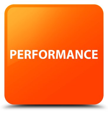 Performans turuncu kare düğme
