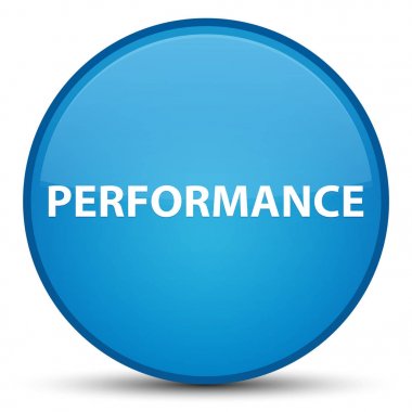 Performans özel camgöbeği mavi yuvarlak düğmesi