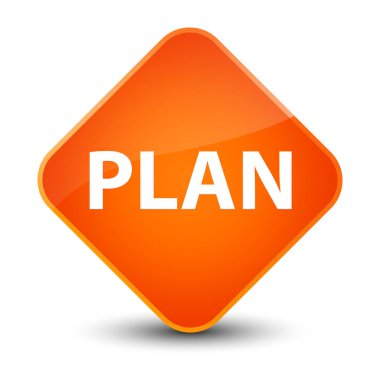 Planı zarif Turuncu elmas düğmesi