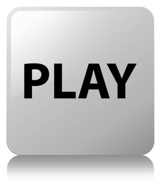 Beyaz kare düğme oynamak