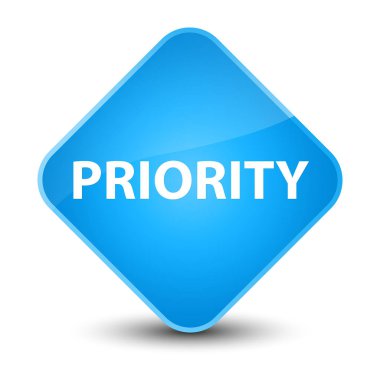 Öncelik zarif camgöbeği mavi elmas düğmesini