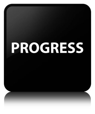 İlerleme siyah kare düğme