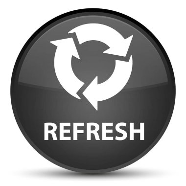 Yenile özel siyah yuvarlak düğmesi