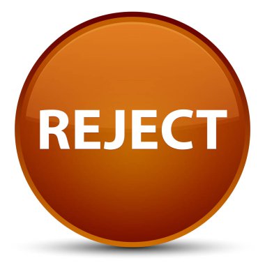 Özel kahverengi yuvarlak düğmesini reddetmek