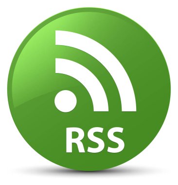 RSS yumuşak yeşil yuvarlak düğmesi