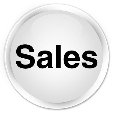 Satış sigorta primi beyaz yuvarlak düğmesi