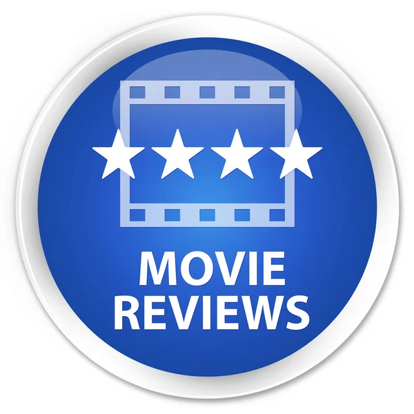 Movie reviews premium blue round button