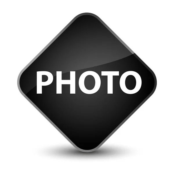 Elegante zwarte diamant-knop foto — Stockfoto