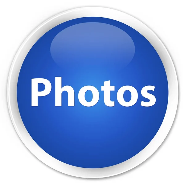 Foto's premium blauwe ronde knop — Stockfoto