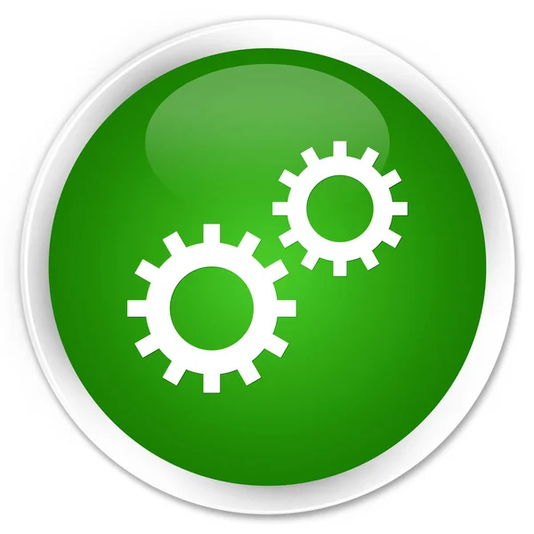 Processen ikonen premium gröna runda knappen — Stockfoto