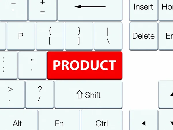 Ürün kırmızı klavye düğmesini — Stok fotoğraf