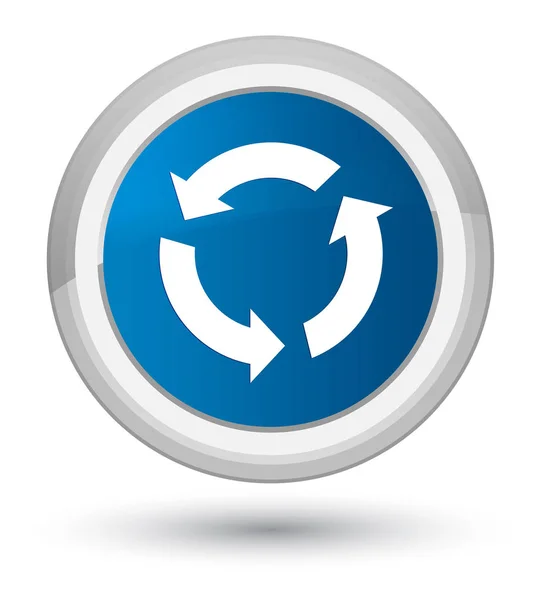 Ikona prime niebieski okrągły przycisk Odśwież — Zdjęcie stockowe