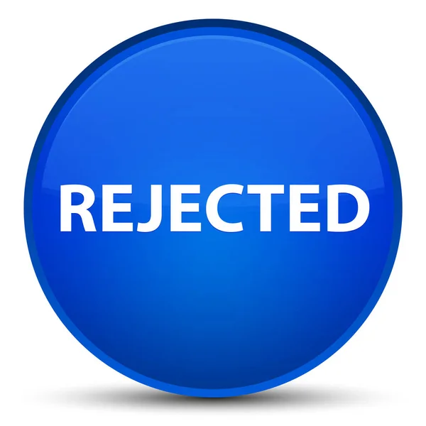 Botón redondo azul especial rechazado —  Fotos de Stock