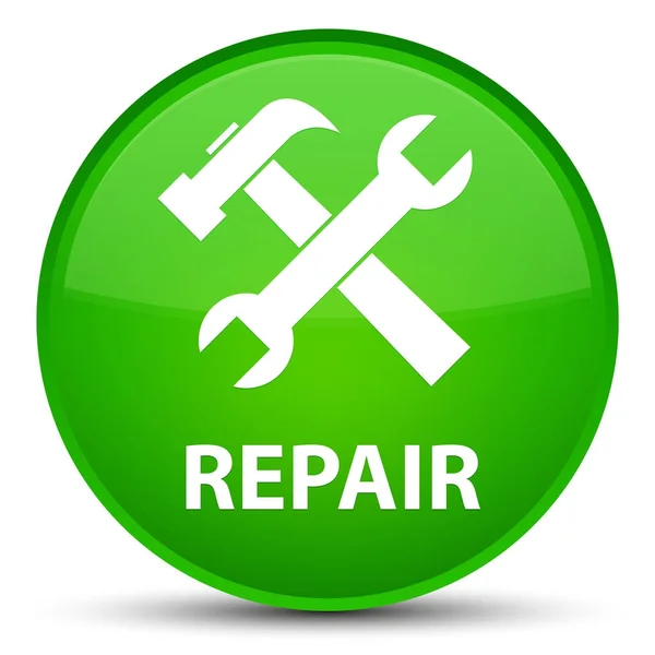 Repair (tools icon) special green round button — Stock Photo, Image