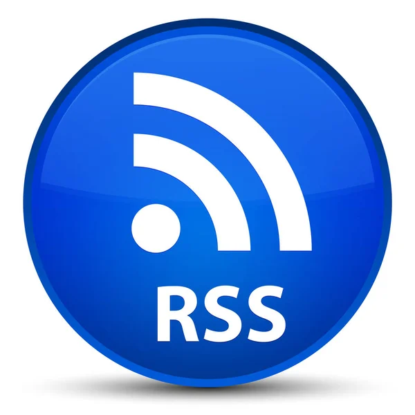 RSS special blue round button — Stock Photo, Image