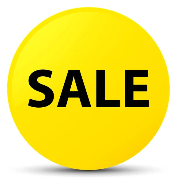 Sale yellow round button — Stock Photo, Image