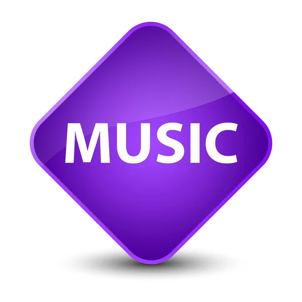 Music elegant purple diamond button — Stock Photo, Image