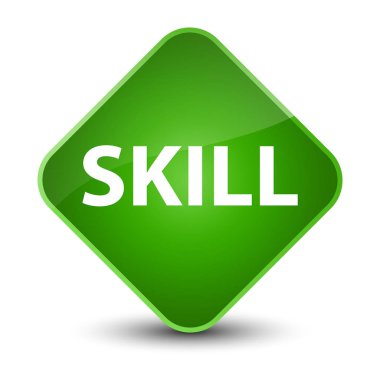 Beceri zarif yeşil elmas düğmesi