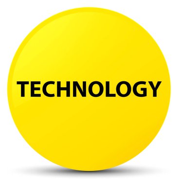 Teknoloji sarı yuvarlak düğmesi